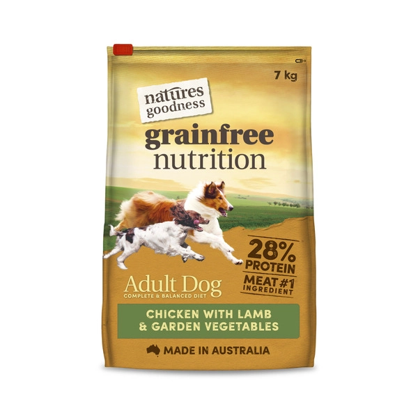 Natures Goodness Grain Free Nutrition Adult Dry Dog Food Chicken- Lamb & Garden Vegetables 7Kg