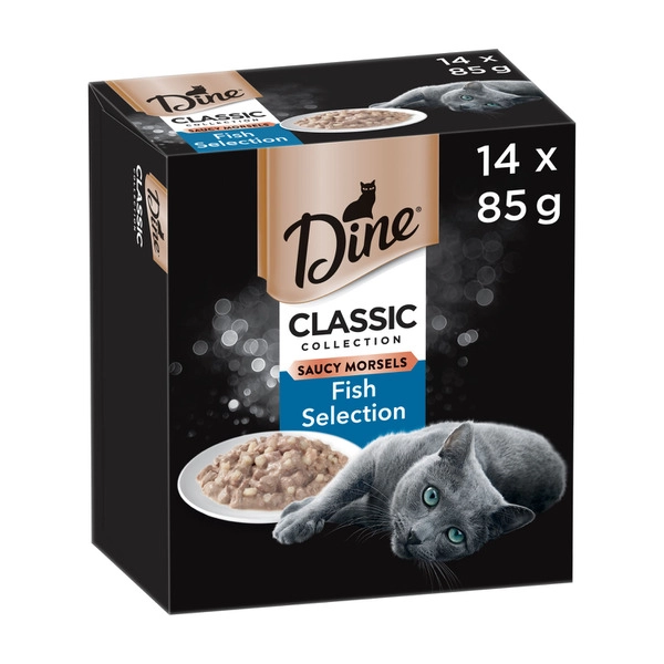 Dine Daily Cat Food Fish Selection 85g 14 pack