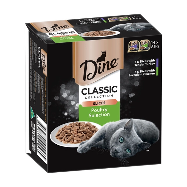 Dine Daily Cat Food Poultry Selection 14x85g 14 pack