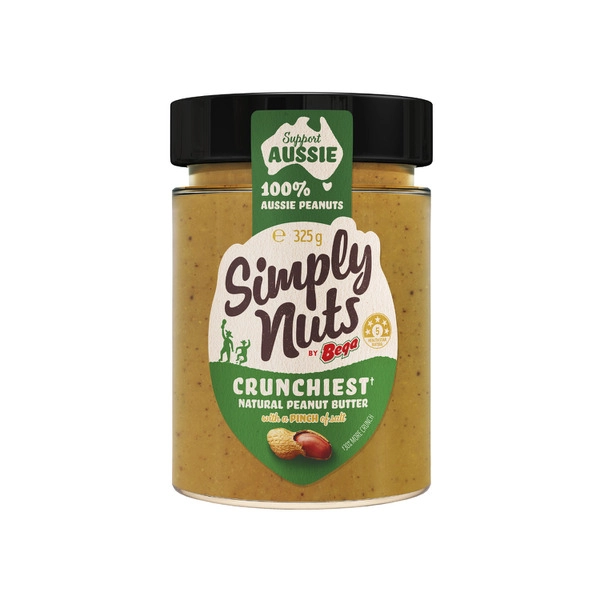 Bega Simply Nuts The Crunchiest Peanut Butter 325g