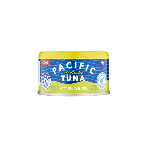 Coles Pacific Yellowfin Tuna In Olive Oil 95g