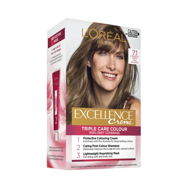 L'Oreal Excellence 7.1 Dark Ash Blonde 1 each