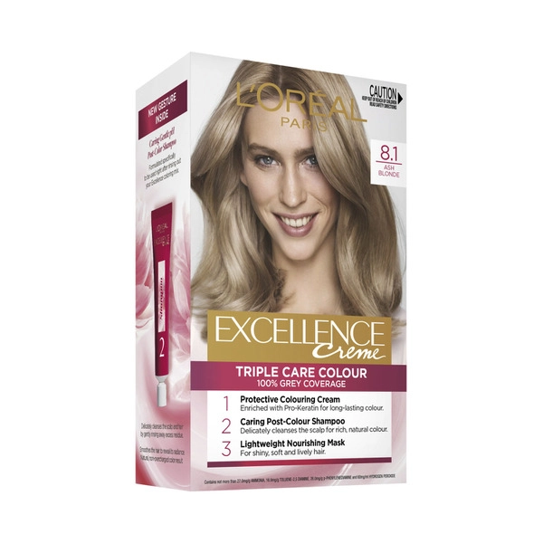 L'Oreal Excellence 8.1 Ash Blonde 1 each