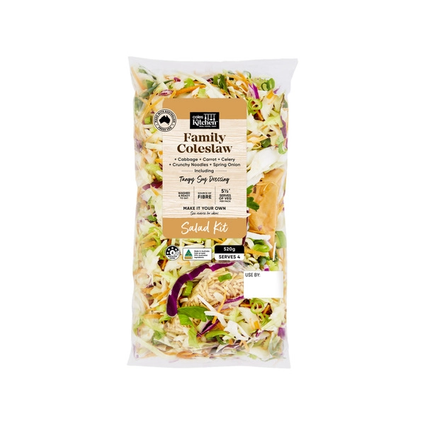 Coles Kitchen Family Coleslaw Kit 520g