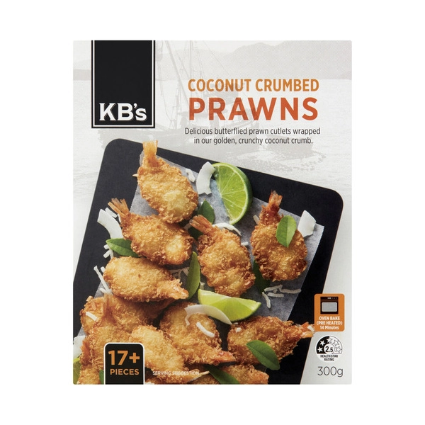 KB's Coconut Crumbed Prawns 300g