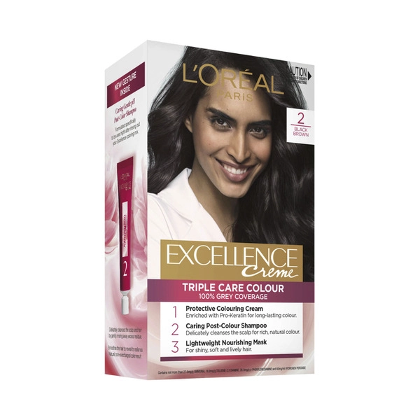 L'Oreal Excellence 2 Black Brown 1 pack