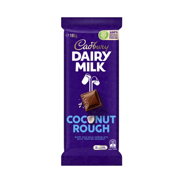 Cadbury Dairy Milk CADBURY DAIRY MILK COCONUT ROUGH CHOCOLATE BLOCK 180 GRAM 