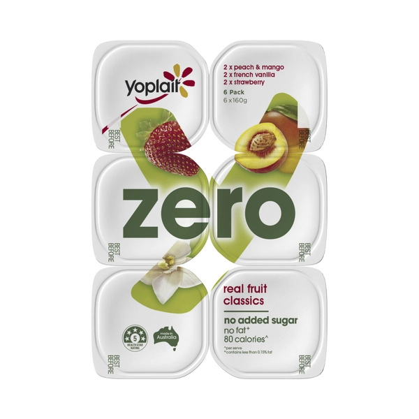 Yoplait Zero Classic Yoghurt 6x160g 960g