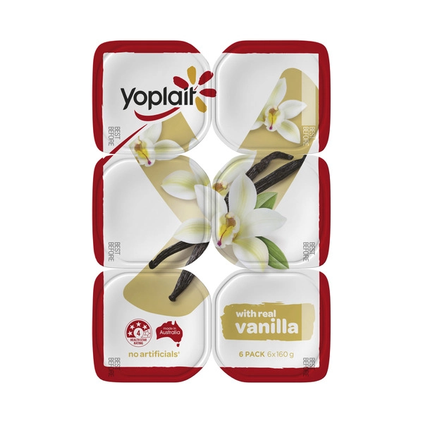 Yoplait Vanilla Yoghurt 6x160g 960g