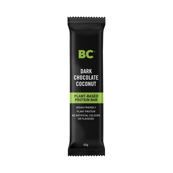 BC Snacks Dark Chocolate Coconut Plant-Based Protein Bar 40g