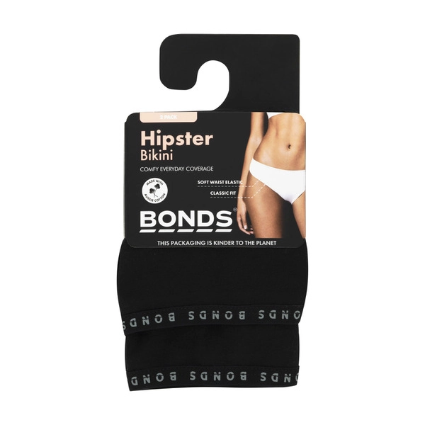 Bonds Womens Hipster Bikini Brief Size 10 2 pack