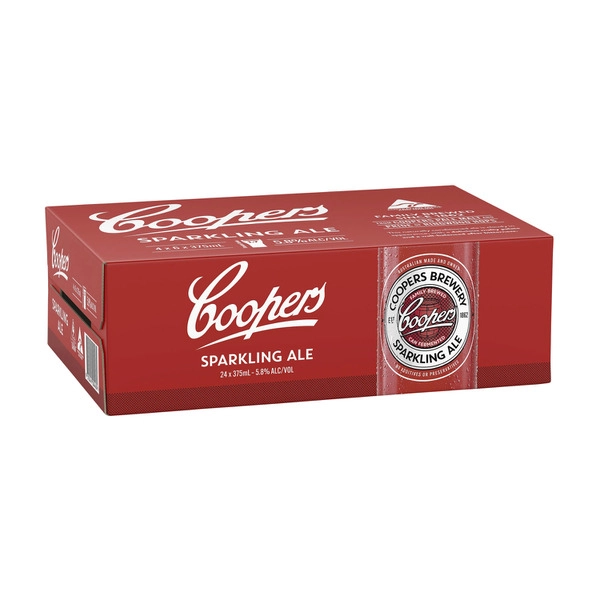 Coopers Sparkling Ale Can 375mL 24 Pack