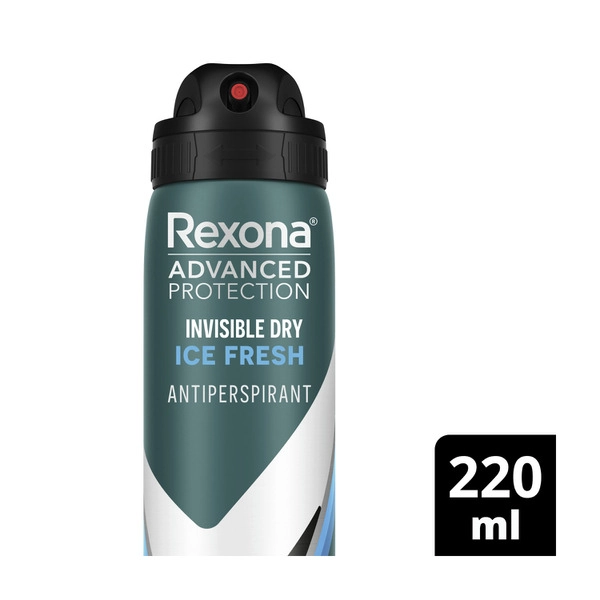 Rexona Men Antiperspirant REXONA MEN ANTIPERSPIRANT AEROSOL ADVANCED INVISIBLE ICE FRESH 220 ML 