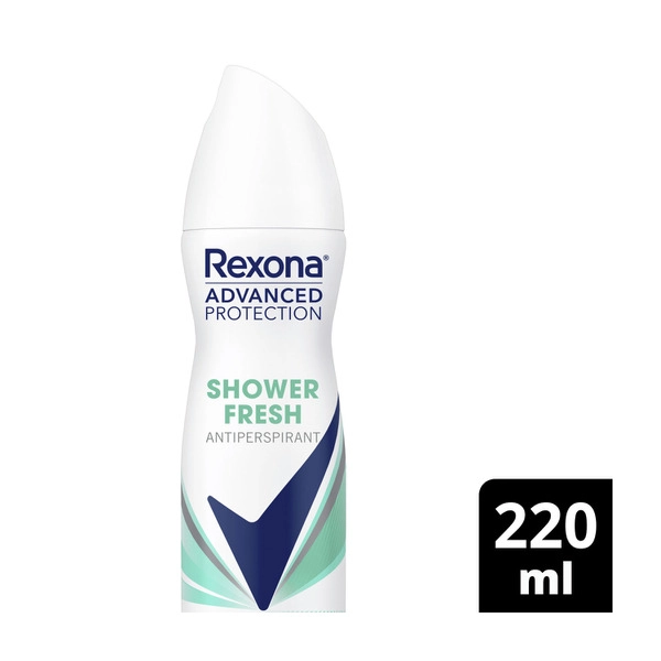 Rexona Women Antipersp REXONA WOMEN ANTIPERSPIRANT ADVANCE SHOWER FRESH DEODORANT 220ML 