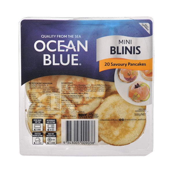 Ocean Blue Mini Blinis 168g