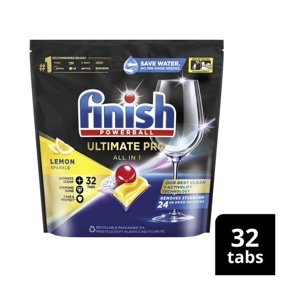 Finish Ultimate Pro Lemon Dishwash Tablets 32 pack