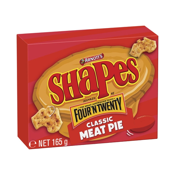 Arnotts Shapes ARNOTTS SHAPES CRACKERS:MEAT PIE:.:165 GRAM 