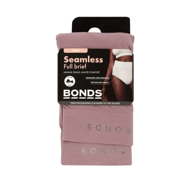 Bonds Womens Seamfree Full Brief Size 16&18 2 pack