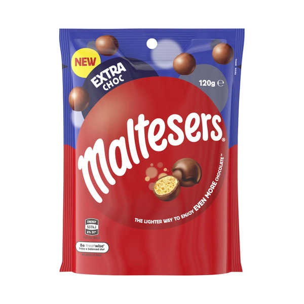 Maltesers Extra Chocolate Snack & Share Bag 120g