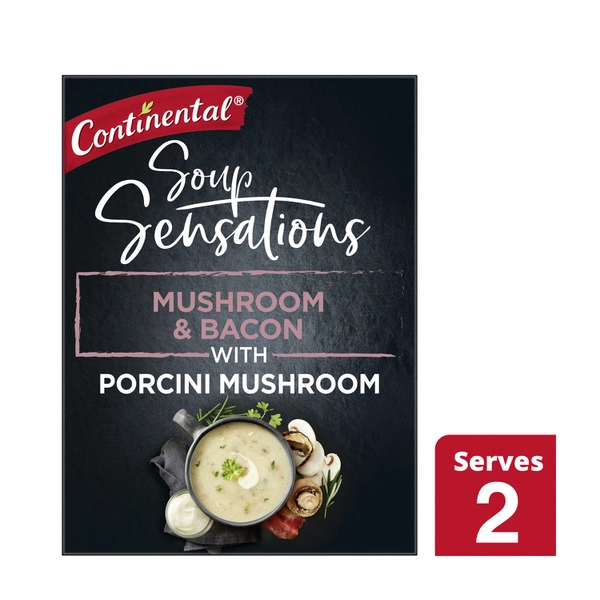 Continental Sensation Mushroom Bacon Soup Serves 2 48g