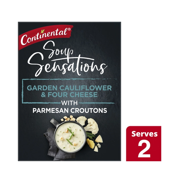 Continental Sensations 2s CONTINENTAL SENSATIONS SOUP GARDEN CAULIFLOWER & 4 CHEESE 2S 62G 