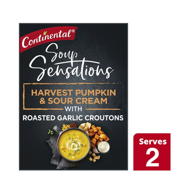 Continental Sensations 2s CONTINENTAL SENSATIONS SOUP HARVEST PUMPKIN & SOUR CREAM 2S 70G 