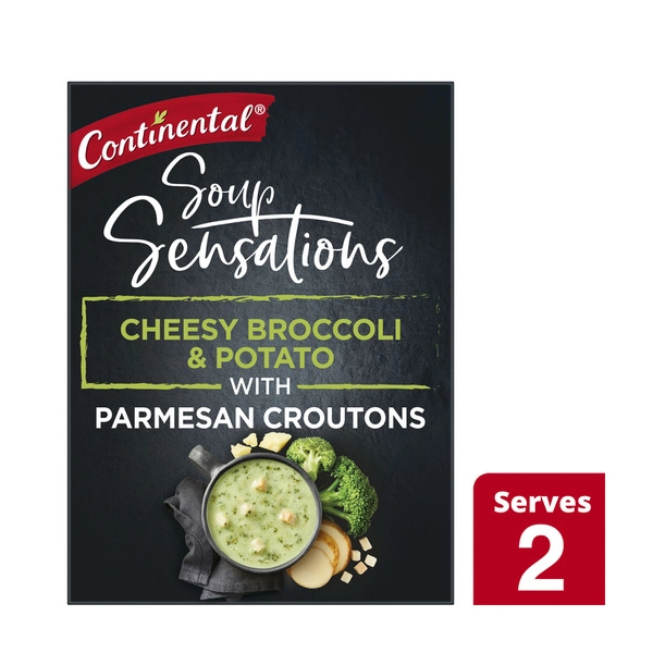 Continental Sensations 2s CONTINENTAL SENSATIONS SOUP CHEESY BROCCOLI & POTATO 2S 56G 