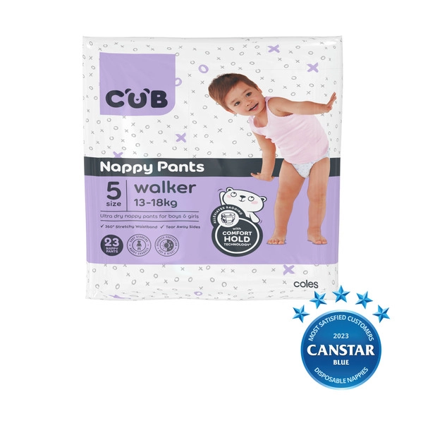 CUB Walker Nappy Pants Size 5 23 pack