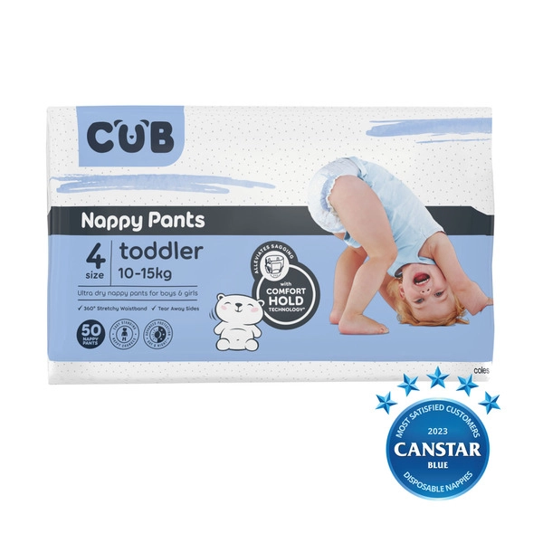 CUB Nappy Pants Jumbo Size 4 50 pack