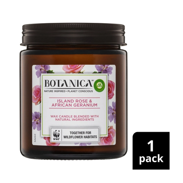 Botanica Island Rose & African Geranium Candle 1 each