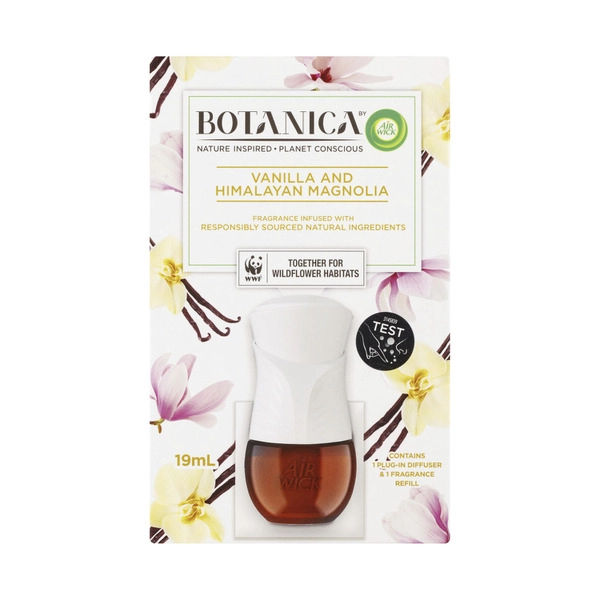 Botanica By Air Wick Plug-In Diffuser & Fragrance Refill Vanilla & Himalayan Magnolia 19mL