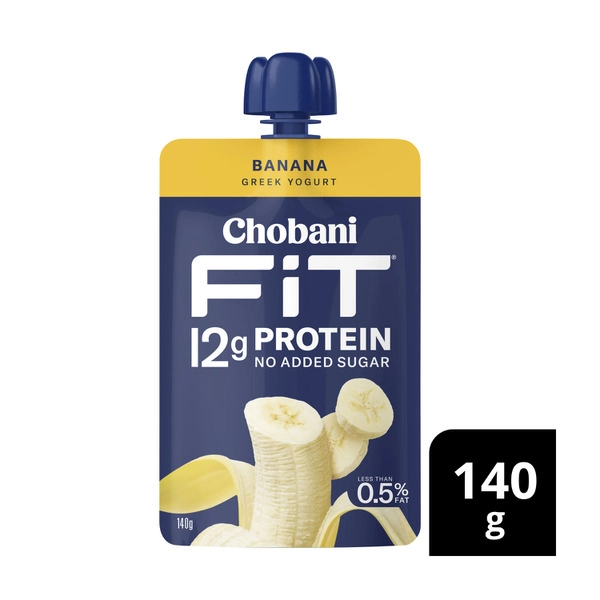 Chobani Fit High Protein Yogurt Pouch Banana 140g