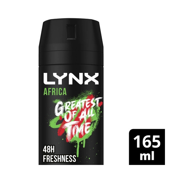 Lynx Aerosol Africa Deodorant 165mL