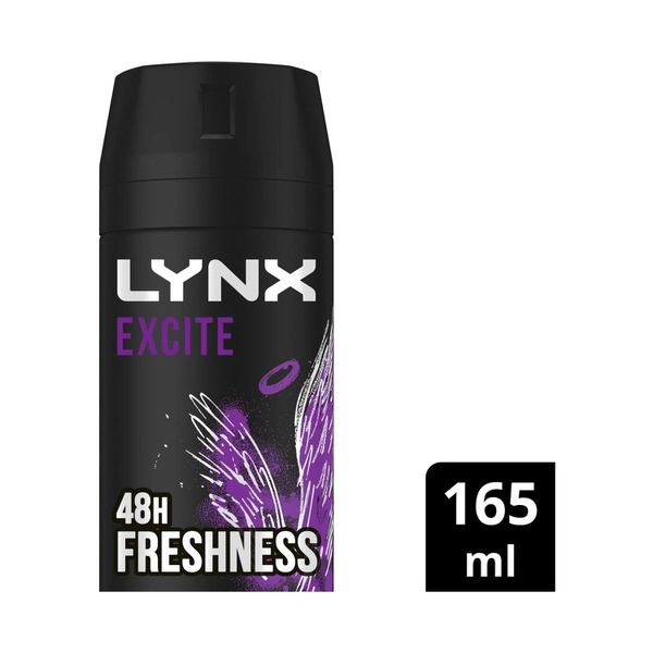 Lynx Aerosol Excite Deodorant 165mL