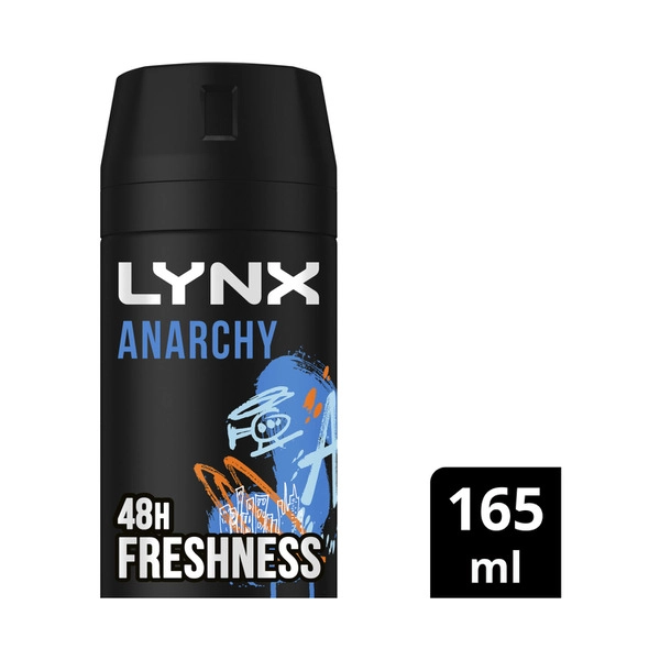 Lynx Men Aerosol Anarchy Deodorant 165mL