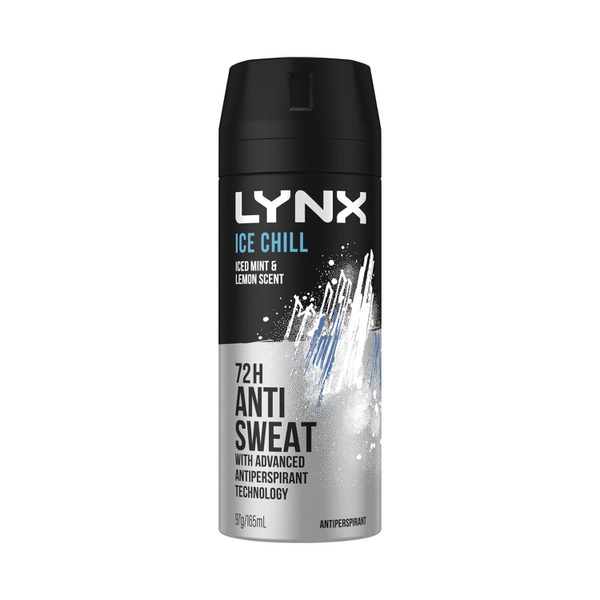 Lynx Aerosol Ice Chill Antiperspirant 165mL