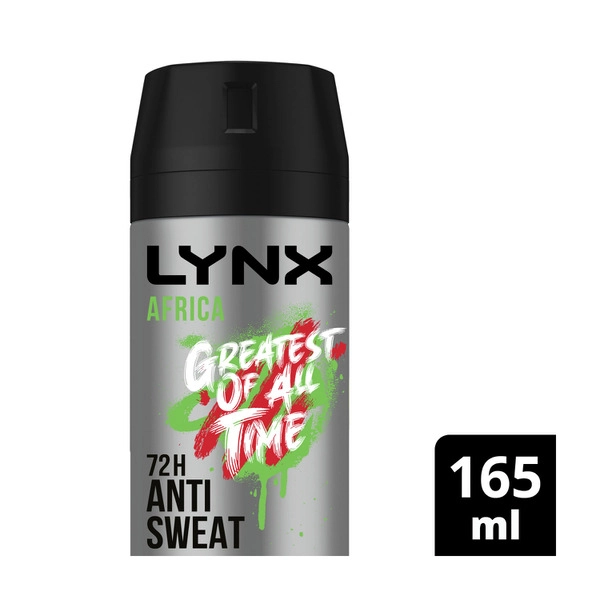 Lynx Aerosol Africa Antiperspirant 165mL