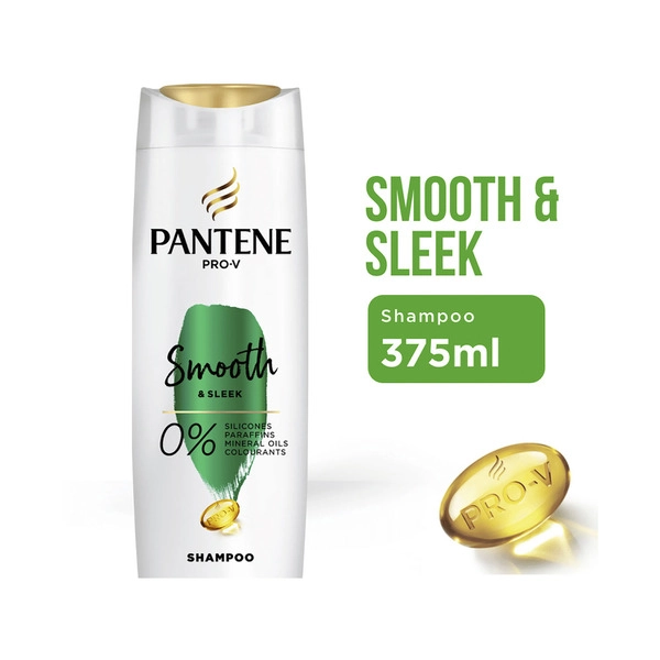 Pantene Smooth & Sleek Shampoo 375mL