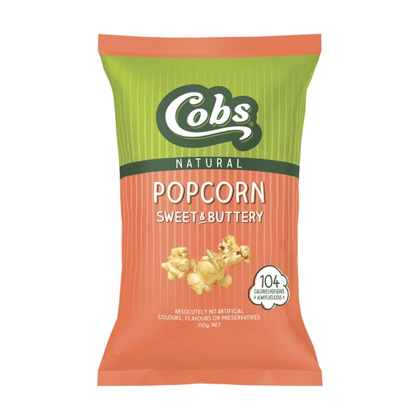 Cobs Natural Popcorn Sweet & Buttery 110g