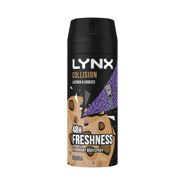 Lynx Collision Leather Cookies Aerosol Deodorant 165mL