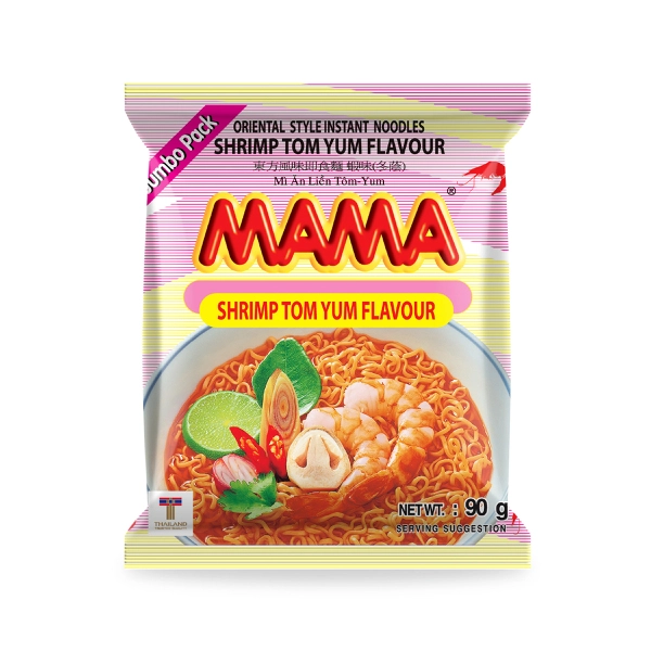 Mama Shrimp Tom Yum Noodles Jumbo Pack 90g