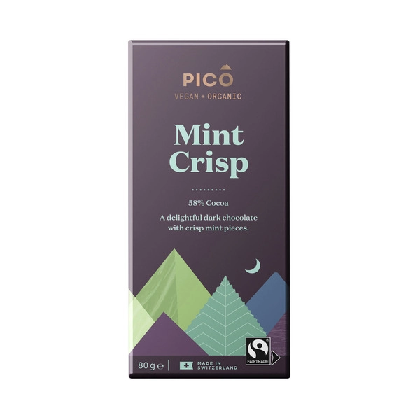 Pico Vegan Organic Chocolate Mint Crisp 80g