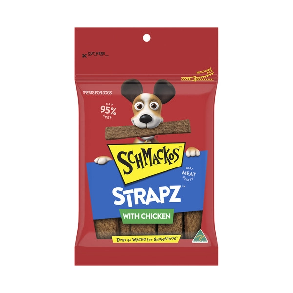 Schmackos Strapz Dog Treats with Chicken 200g