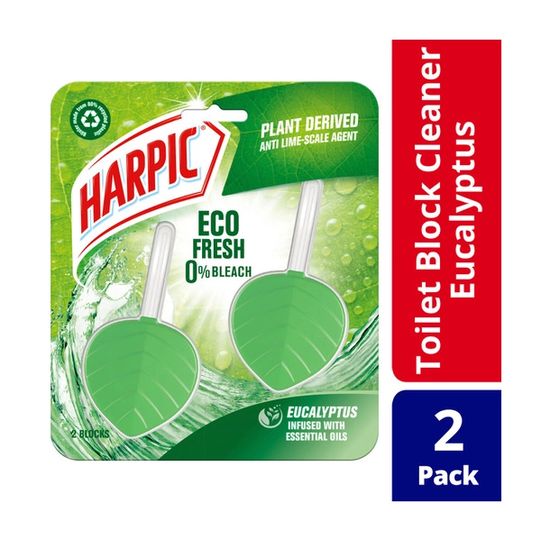 Harpic Eco Fresh Eucalyptus Toilet Cleaner Block 70g