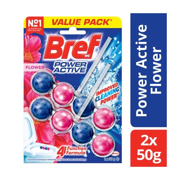 Bref Power Active Fresh Flowers 2 Pack 100g