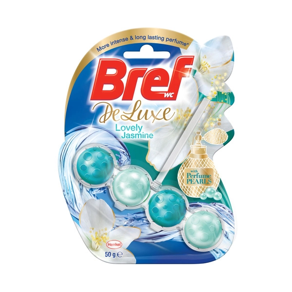 Bref Deluxe Rim block Toilet Cleaner Lovely Jasmin 50g