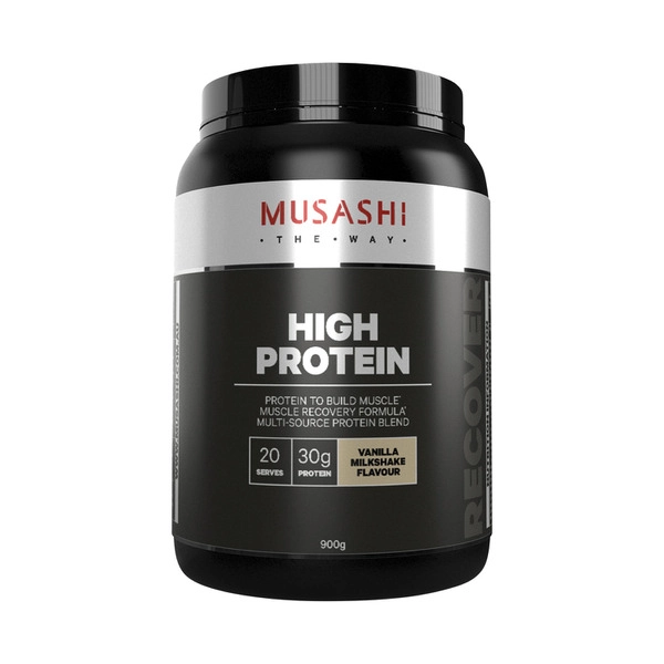 Musashi P30 High Protein Powder Vanilla Milkshake 900g