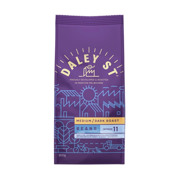 Daley Street Medium/Dark Coffee Beans 200g