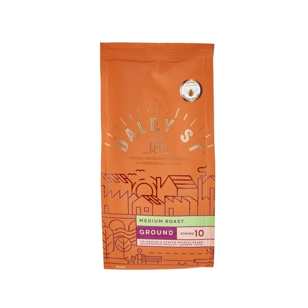 Daley Street Medium Coffee Ground 200g