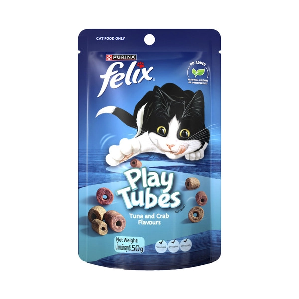 Felix Play Tubes Tuna And Crab Cat Treats 50g